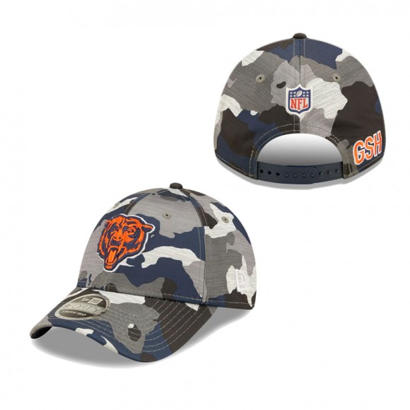 Youth Chicago Bears Camo 2022 NFL Training Camp Official 9FORTY Adjustable Hat