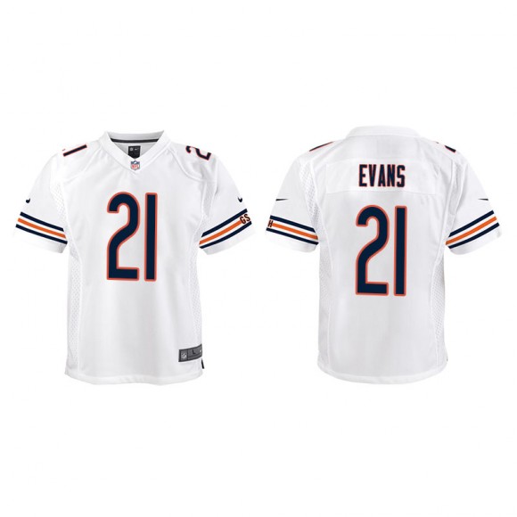Youth Darrynton Evans Bears White Game Jersey