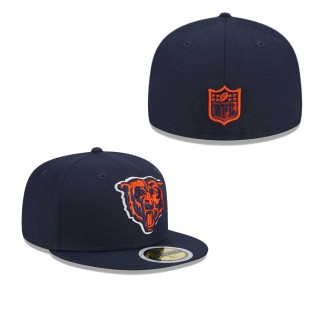 Youth Chicago Bears Navy Main Fitted Hat