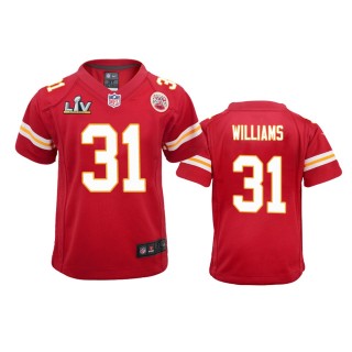 Youth Chiefs Darrel Williams Red Super Bowl LV Game Jersey