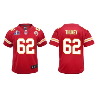 Youth Chiefs Joe Thuney Red Super Bowl LVIII Game Jersey