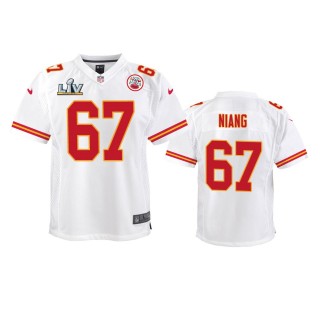 Youth Chiefs Lucas Niang White Super Bowl LV Game Jersey