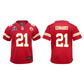 Youth Chiefs Mike Edwards Red Super Bowl LVIII Game Jersey