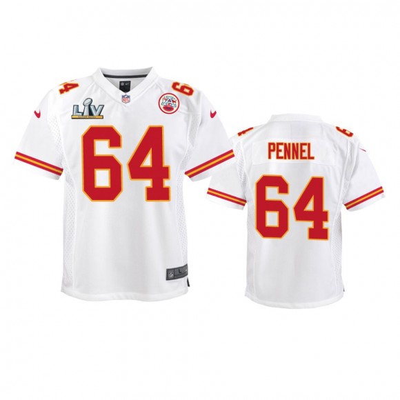 Youth Chiefs Mike Pennel White Super Bowl LV Game Jersey