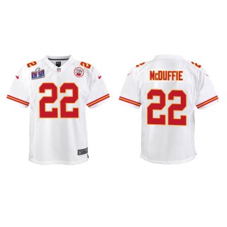 Youth Chiefs Trent McDuffie White Super Bowl LVIII Game Jersey