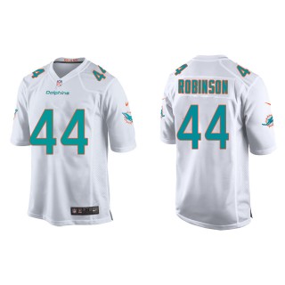 Youth Dolphins Chop Robinson White Game Jersey