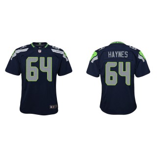 Youth Seahawks Christian Haynes College Navy Game Jersey