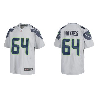 Youth Seahawks Christian Haynes Gray Game Jersey