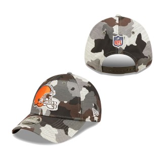 Youth Cleveland Browns Camo 2022 NFL Training Camp Official 9FORTY Adjustable Hat