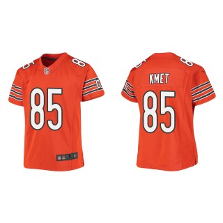 Youth Cole Kmet Chicago Bears Orange Game Jersey