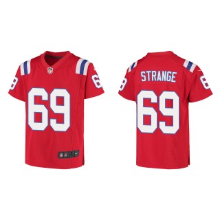 Youth New England Patriots Cole Strange Red Game Jersey