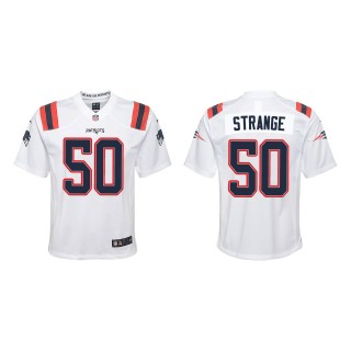 Youth Patriots Cole Strange White 2022 NFL Draft Game Jersey