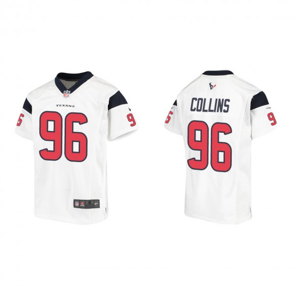 Youth Houston Texans Collins White Game Jersey