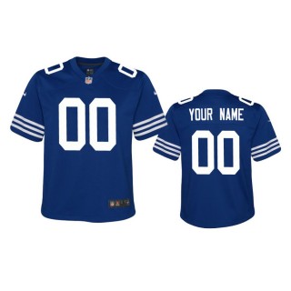 Youth Colts Custom Royal Alternate Game Jersey