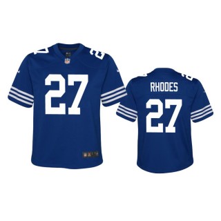 Youth Colts Xavier Rhodes Royal Alternate Game Jersey