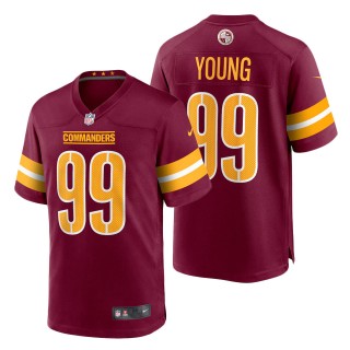 Youth Washington Commanders Chase Young Burgundy Game Jersey