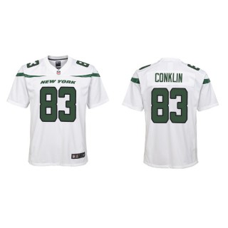 Youth New York Jets Conklin White Game Jersey