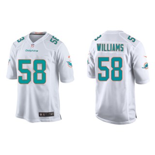 Youth Dolphins Connor Williams White Game Jersey
