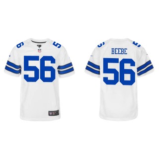 Youth Cowboys Cooper Beebe White Game Jersey