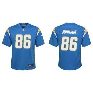 Youth Chargers Cornelius Johnson Powder Blue Game Jersey