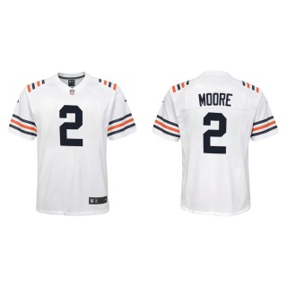 Youth Chicago Bears D.J. Moore White Classic Game Jersey