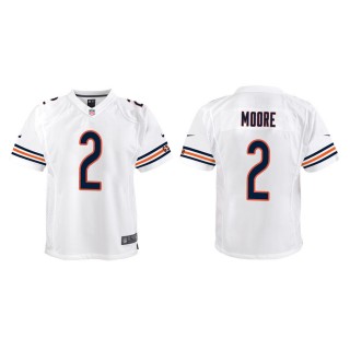 Youth Chicago Bears D.J. Moore White Game Jersey