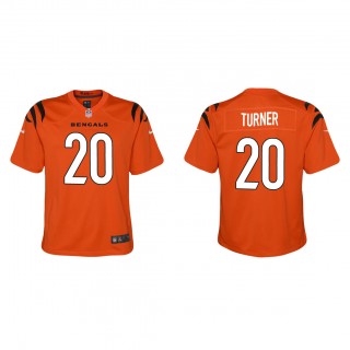 Youth D.J. Turner Orange 2023 NFL Draft Alternate Game Jersey