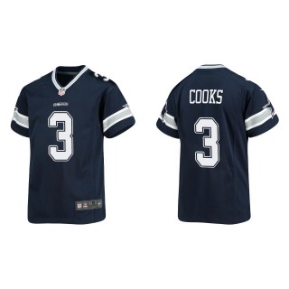 Youth Cowboys Brandin Cooks Navy Game Jersey
