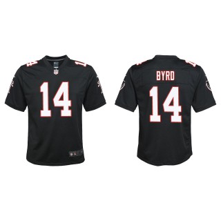 Youth Atlanta Falcons Damiere Byrd Black Throwback Game Jersey