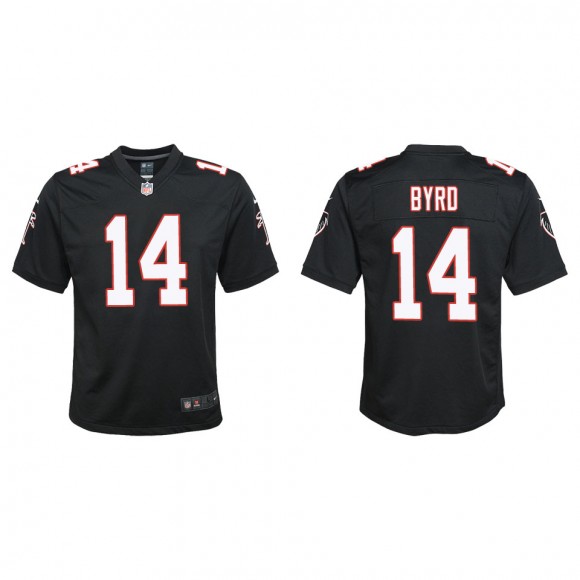 Youth Atlanta Falcons Damiere Byrd Black Throwback Game Jersey
