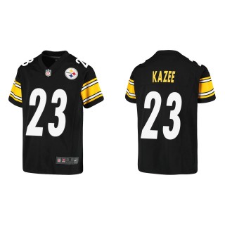 Youth Pittsburgh Steelers Damontae Kazee Black Game Jersey