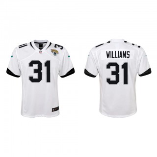 Youth Darious Williams White Game Jersey