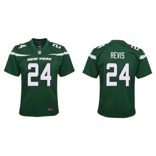 Youth New York Jets Darrelle Revis Green Game Hall of Fame Jersey