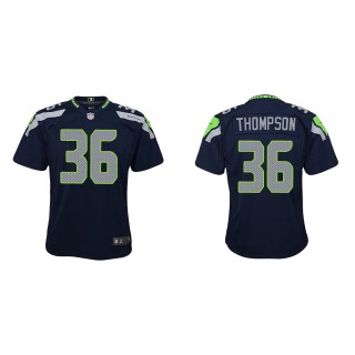 Youth Seattle Seahawks Darwin Thompson College Navy Game Jersey
