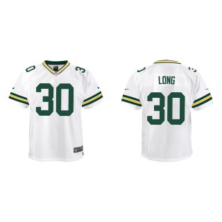 Youth Packers David Long White Game Jersey