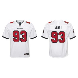 Youth Tampa Bay Buccaneers Deadrin Senat White Game Jersey