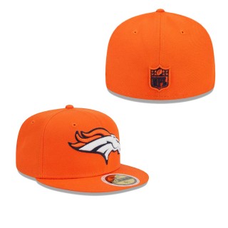 Youth Denver Broncos Orange Main Fitted Hat
