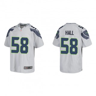 Youth Derick Hall Gray 2023 NFL Draft Game Jersey