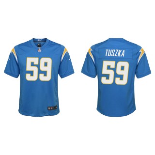 Youth Los Angeles Chargers Derrek Tuszka Powder Blue Game Jersey