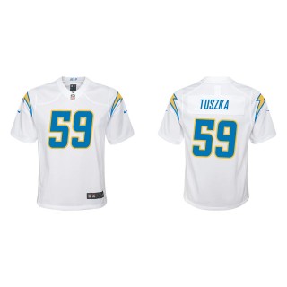 Youth Los Angeles Chargers Derrek Tuszka White Game Jersey