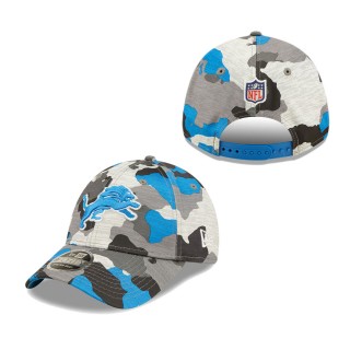 Youth Detroit Lions Camo 2022 NFL Training Camp Official 9FORTY Adjustable Hat