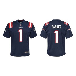 Youth New England Patriots DeVante Parker Navy Game Jersey