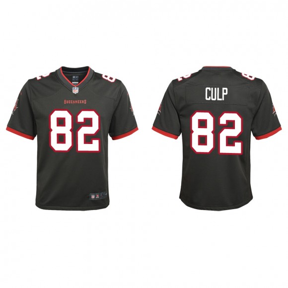 Youth Buccaneers Devin Culp Pewter Alternate Game Jersey
