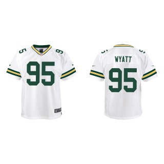Youth Packers Devonte Wyatt White 2022 NFL Draft Game Jersey