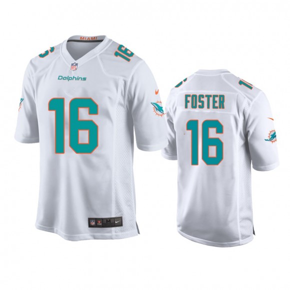 Youth Dolphins Robert Foster White Game Jersey