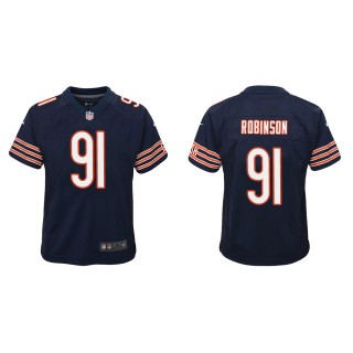 Youth Bears Dominique Robinson Navy Game Jersey