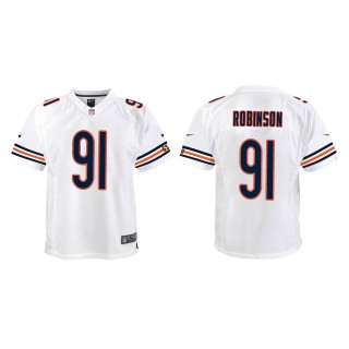 Youth Bears Dominique Robinson White Game Jersey