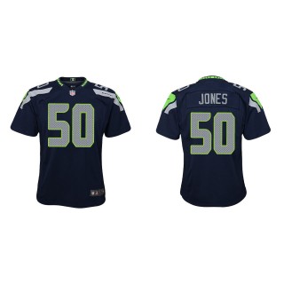 Youth Seahawks Dre'mont Jones College Navy Game Jersey