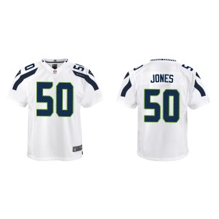 Youth Seahawks Dre'mont Jones White Game Jersey