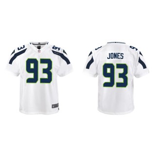Youth Seattle Seahawks Dre'mont Jones White Game Jersey